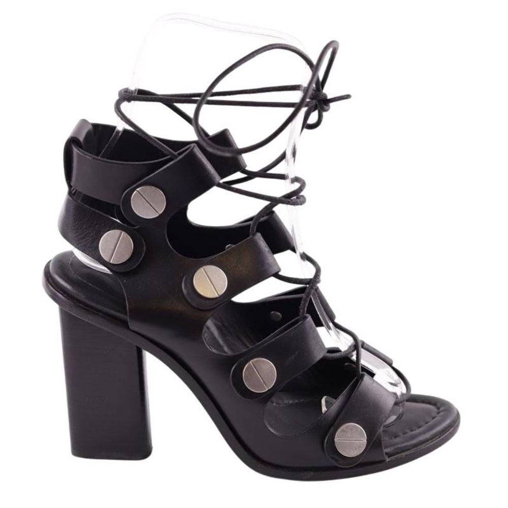 Alexander Wang Ilse Lace Up Sandals, Size 36.5